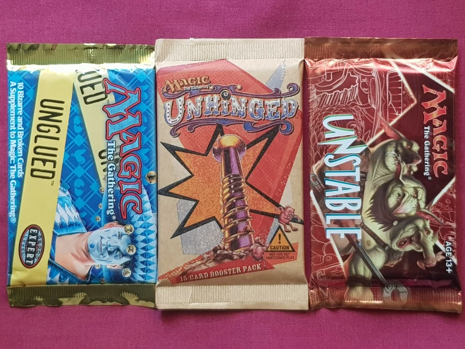 Magic The Gathering UN-SET Booster packs UNGLUED UNHINGED UNSTABLE sealed MTG - Image 1 of 1