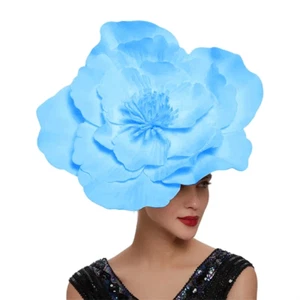 Elegant Derby Flower Shape Hat Veil Wedding Bridal Fashion Church Wear For Women - Picture 1 of 19