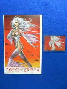 LINSNER  TEARS OF DAWN VOL. 2  1997 PLUS MATCHING SIGNED CARD - Picture 1 of 8