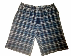 Pantalones Cortos Para Hombre Adidas Chino Golf, Caminar, Pesca Informales, Azul A Cuadros Talla 34 - Imagen 1 de 3