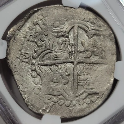 1616 Cob 8 Reales Potosi Bolivia NGC AU Assayer M Amazing Detail *K1047 - Image 1 of 4