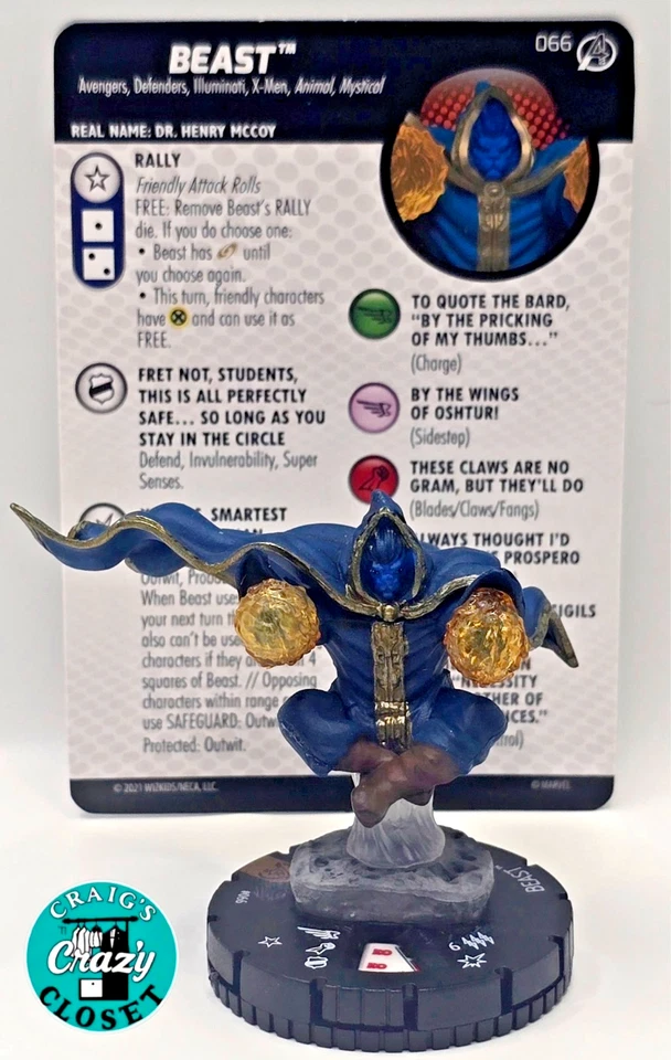 HeroClix Beast 066 Marvel Avengers Fantastic Four Empyre Set New Chase - Image 1 of 1