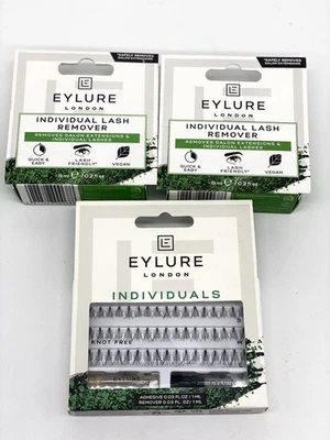 Eylure Individual Lashes Black Combo Short Medium Long Glue Remover Bundle - Image 1 of 4