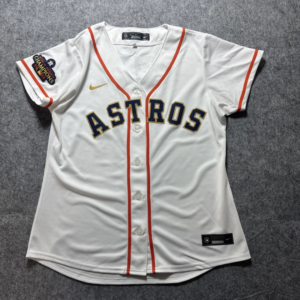 Houston Astros Jersey Womens M 2022 World Series Champions Gold Rush Nike - Image 1 of 4