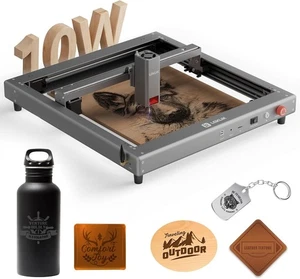 Macchina per incisione laser 10W - macchina per incisione laser taglierina laser per legno metallo - Foto 1 di 9