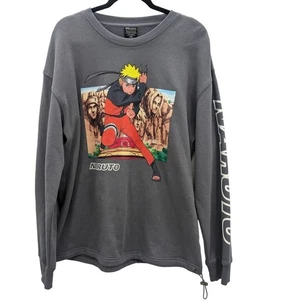 Naruto Shippuden Sweatshirt Gr. L Pullover Anime Grafik Print Streetwear kuschelig - Bild 1 von 10