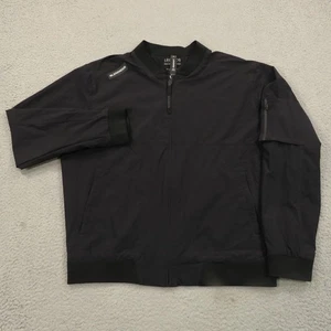 LEGENDS Chaqueta Para Hombre Grande Negra Carson Bomber Rendimiento Elastizada Cremallera Atlética - Imagen 1 de 13