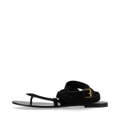 Sandalias de gamuza Christian Dior 41 para dama negras hay suela caja de escritura incluida Foto 1 de 4