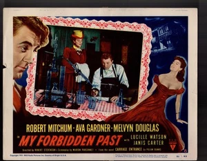 Tarjeta de vestíbulo Robert Mitchum My Forbidden Past 11x14" LC341 - Imagen 1 de 1