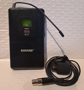 SHURE Digital Wireless SLX1 H5 Body Pack Transmitter, WL183 Lavalier MIC - Picture 1 of 3