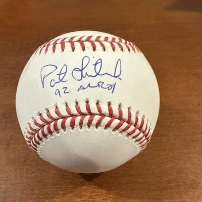 Béisbol OMLB autografiado por Pat Listach con 92 inscripción AL Roy TriStar Holo Foto 1 de 3