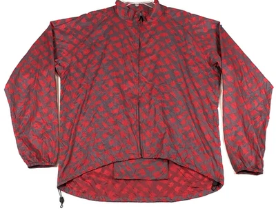 Vintage LL Bean Illuminite Reflective Running Windbreaker Jacket Men XL Red Gray - Image 1 of 4