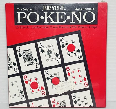 The Original Bicycle PO-KE-NO Index Game Boards 200 Pokeno Chips NEW & Sealed. - Image 1 of 4