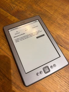 Amazon Kindle 4th Gen D01100 Wi-Fi 6" e-Book Grey Reader - Picture 1 of 4