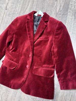 Chaqueta de terciopelo rojo para niños pequeños H&M 4T Foto 1 de 3