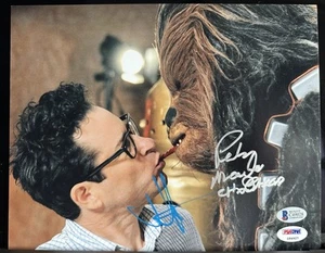 FOTO FIRMATA PETER MAYHEW 8X10 STAR WARS AUTOGRAFO JJ ABRAMS BECKETT COA PSA DNA - Foto 1 di 3