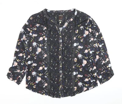 Mantaray Women's Multicoloured Floral Blouse Size 14 - Image 1 of 4