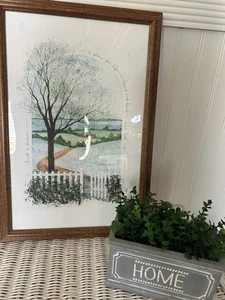 D. MORGAN 1990 "FIRST A DREAM" VINTAGE WALL ART PRINT, 10" X 17"" - Picture 1 of 5