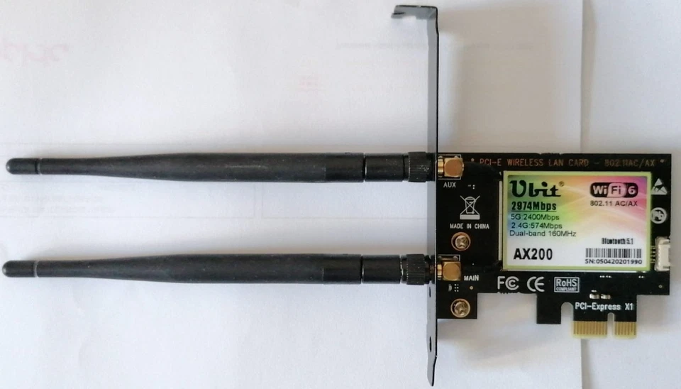 SCHEDA WIFI UBIT-1974 MBPS-PCI - Immagine 1 di 1