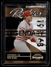 2008 Playoff Contenders Legendary Rookies Black Pete Rose #34/100 Cincinnati