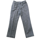 Kookai Women's Tweed Trousers Pants Size 10-12 Brown Herringbone wide leg Winter
