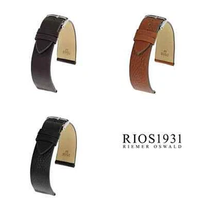 RIOS1931 Kempten - Correa de reloj de cuero de napa orgánico (400) - 3 colores - 3 anchos