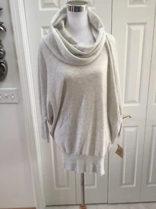 NWT Yet Again Gray Cowl Neck Oversized Wool Blend Sweater XL - Picture 1 of 6