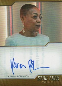 Star Trek Discovery Season 3: Karen Robinson as Pav Archive Box Autograph Card