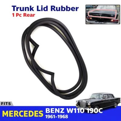 Fits Mercedes Benz W110 190C Sedan 1961-68 Trunk Lid Rubber Seal Weatherstrip - Изображение 1 из 4