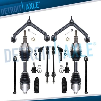 4WD 14pc Front CV Axle Upper Control Arms Tie Rods for 2002-2005 Dodge Ram 1500 - Image 1 of 4