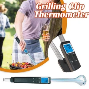 Outdoor Temperature Measuring Barbecue Clip Stainless Steel Probe KitchenLO00 - Picture 1 of 12