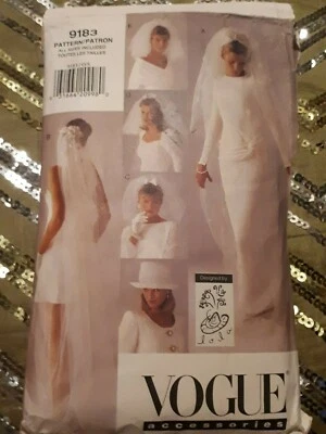 Vogue Accessories Bridal Veils and Hat sewing pattern (9183) - Image 1 of 2