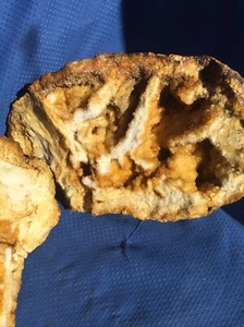Geode, Achat, 13 Pfund Stück, zuckergetauchte Kristalle, zur Hälfte abgebildet - Bild 1 von 7
