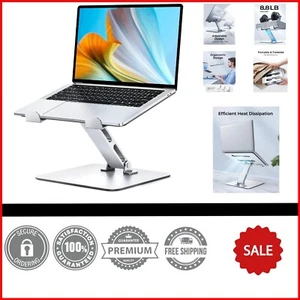 Laptop Stand Adjustable Computer Stand for Desk Ergonomic Aluminum Holder 10-16" - Picture 1 of 11