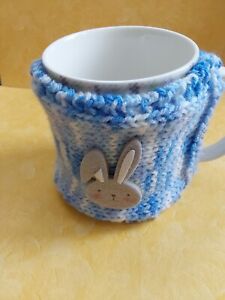new hand knitted coffee/tea cup cosy/cozy mug hug. 