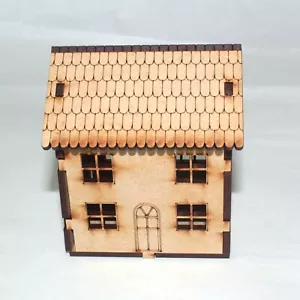 More details for model railway house building  mdf laser cut house 00 village oo gauge