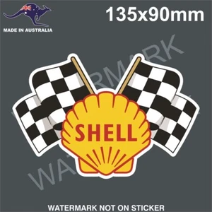 VINTAGE SHELL RACING STICKER - Picture 1 of 1