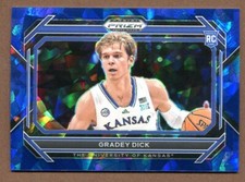 Gradey Dick 2023 Panini Prizm Draft Picks Variation Prizms Blue Ice RC 02/99 #84