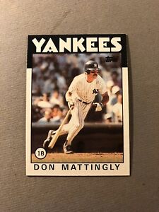 1986 Topps Don Mattingly #180 (New York Yankees) Nrmnt or better