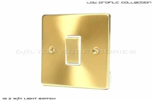BRUSHED SATIN BRASS LIGHT SWITCHES, SOCKETS, DIMMERS, 20% MIXED ITEM DISCOUNT! - Picture 1 of 31
