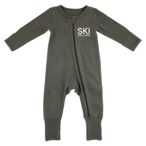 Winter Wonderland Cozy Romper Baby Boy Girl Kids Bodysuit Ski You Later - 2 Pack - Picture 1 of 3