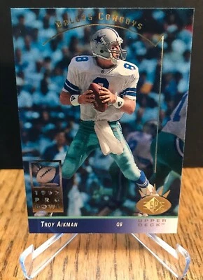 1993 UPPER DECK SP TROY AIKMAN #64, COWBOYS HOF - Image 1 of 3