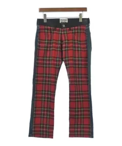 JUNYA WATANABE Denim Pants RedxBlackxYellowetc.(Check Pattern) S 2200541503017 - Picture 1 of 8