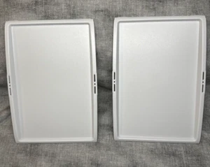 Delta Airlines White Atlas 1/2 Tray 10.5" x 7.5" LOT of 8 NEW! Serving Tray - Picture 1 of 7