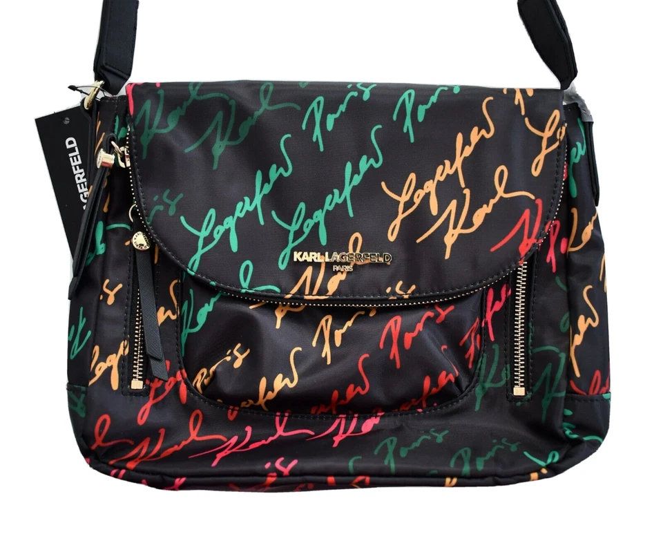 Karl Lagerfeld Crossbody Messenger Bag Purse Handbag