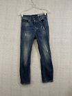 Diesel Aryel Blue Jeans Size Button Fly W26xI24 Tag W28xL32 Distressed Mid Rise