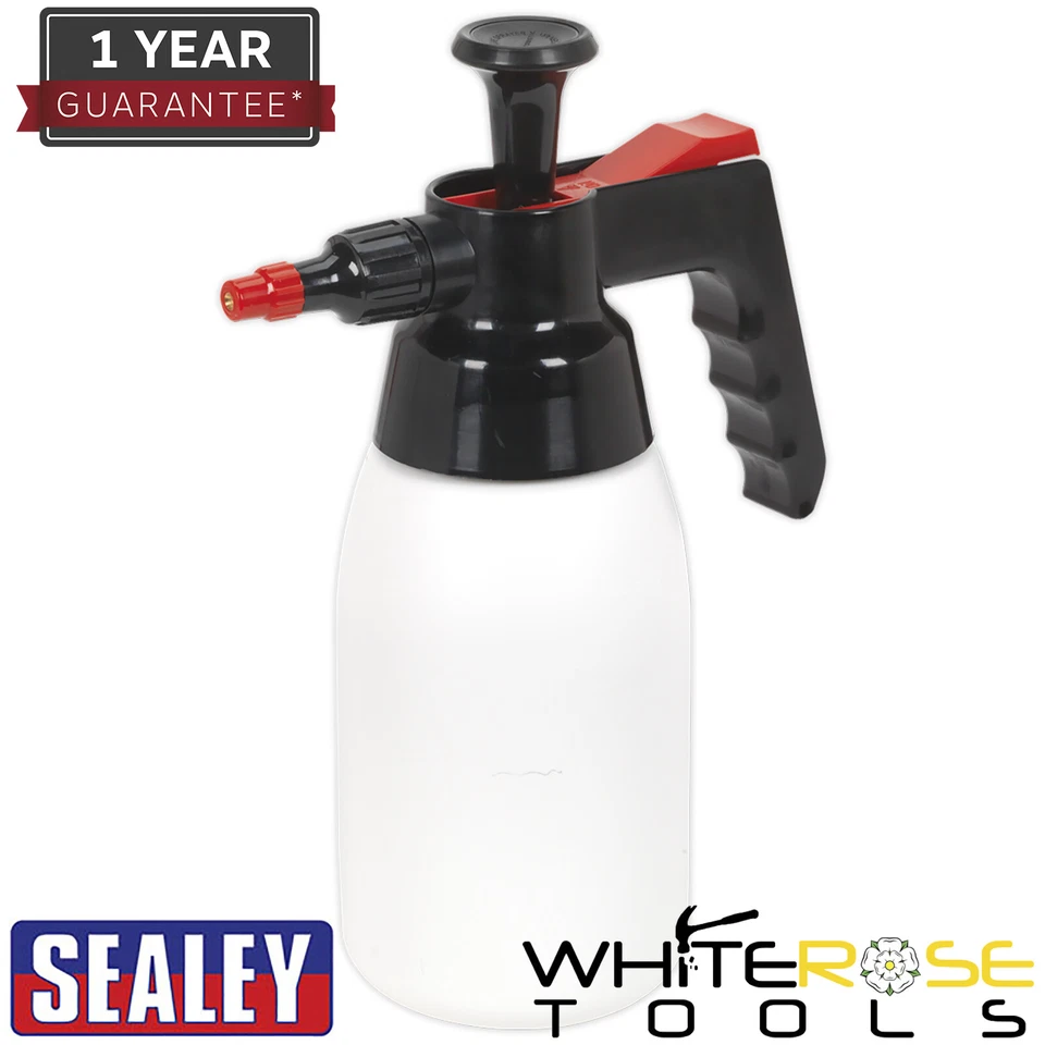 Sealey Pressure Solvent Sprayer with Viton® Seals 1L Premium Spray Bottle - Image 1 of 1