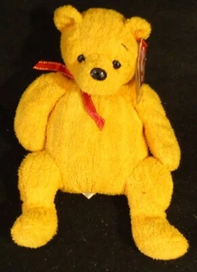 Ty-Beanie Baby "Poopsie" Teddy With Tags and tag protector - Picture 1 of 5
