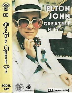 Elton John Greatest Hits CASSETTE ALBUM ROCK POP Green Cassette ZCDJL 442 - Picture 1 of 11