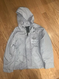 Kenneth Cole Boys' Size 6 Gray Lightweight Hooded Jacket Windbreaker - Picture 1 of 3